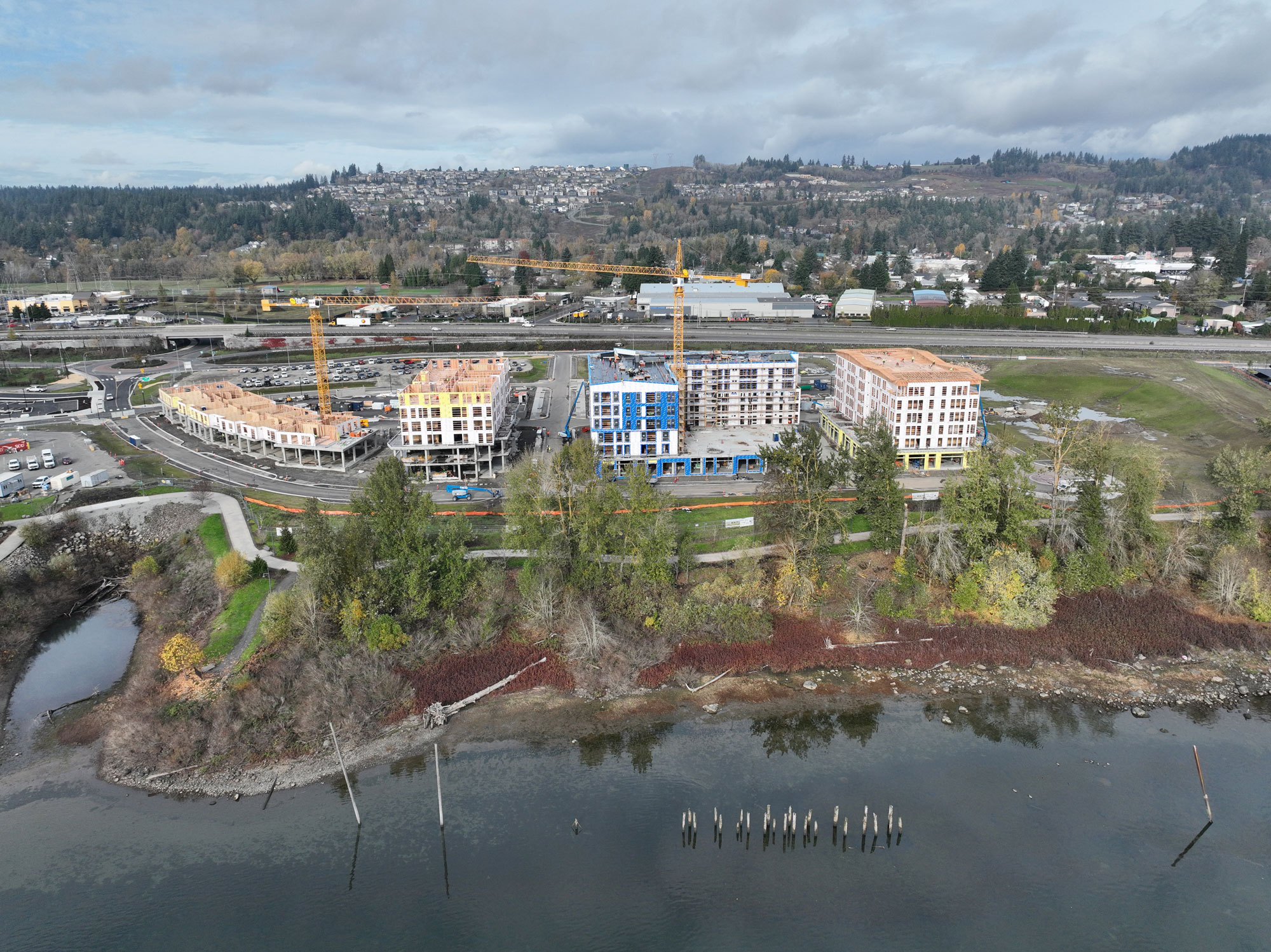 Construction photos at Hyas Point Apartments in Camas - Washougal Washington 4